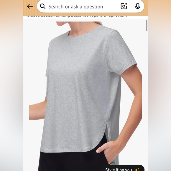 3 The gym people women’s workout t shirt with split hem - Picture 9 of 9